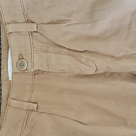 NWT Anthropologie Scout Slim Pleated Straight Leg Ankle Pants Honey Sz 24P - Picture 7 of 8